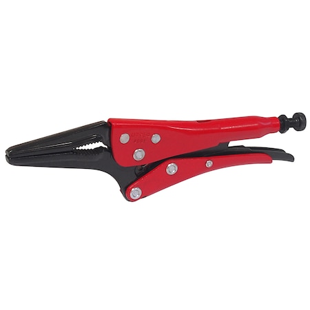 Urrea Heavy duty long nose locking plier 6-57/64 in 4091